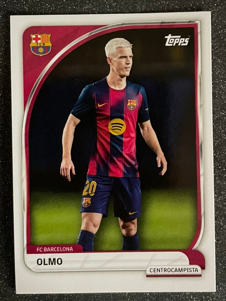 Topps FC BARCELONA 2025    DANI OLMO, Verzenden, Zo goed als nieuw, Plaatje