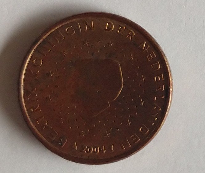 1 cent 2004,   volgnr 25, Ophalen of Verzenden, Koningin Beatrix, Losse munt