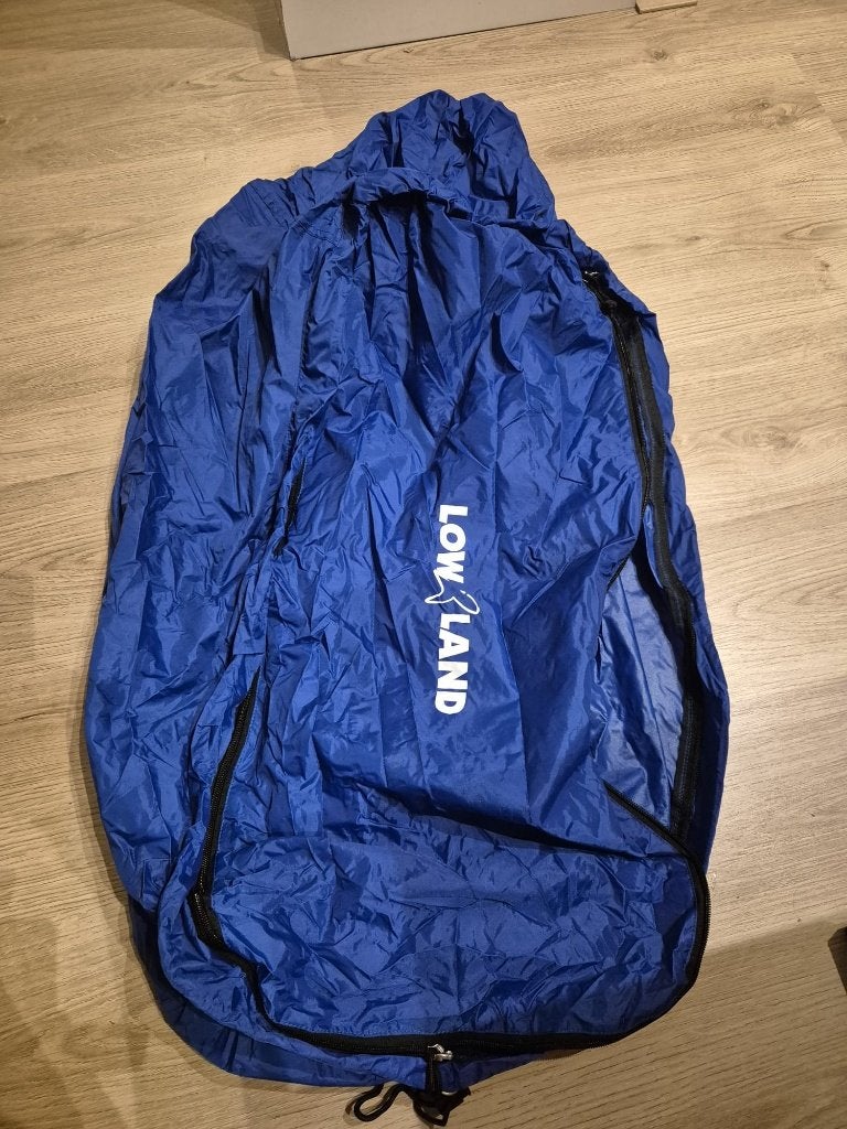 Lowland raincover flightbag blauw, Sieraden, Tassen en Uiterlijk, Ophalen of Verzenden, Zo goed als nieuw, Overige merken, Trekking