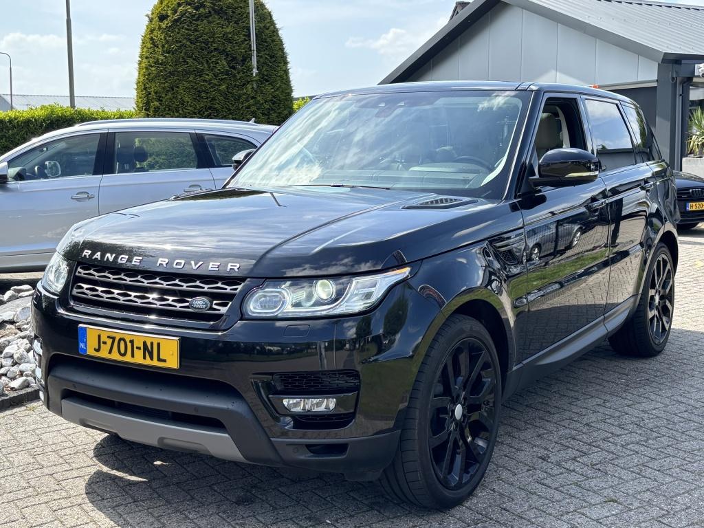 Land Rover Range Rover Sport 3.0 TDV6 Zwart 2017 Panodak 22", Auto's, Automaat, Gebruikt, Euro 6, 2993 cc