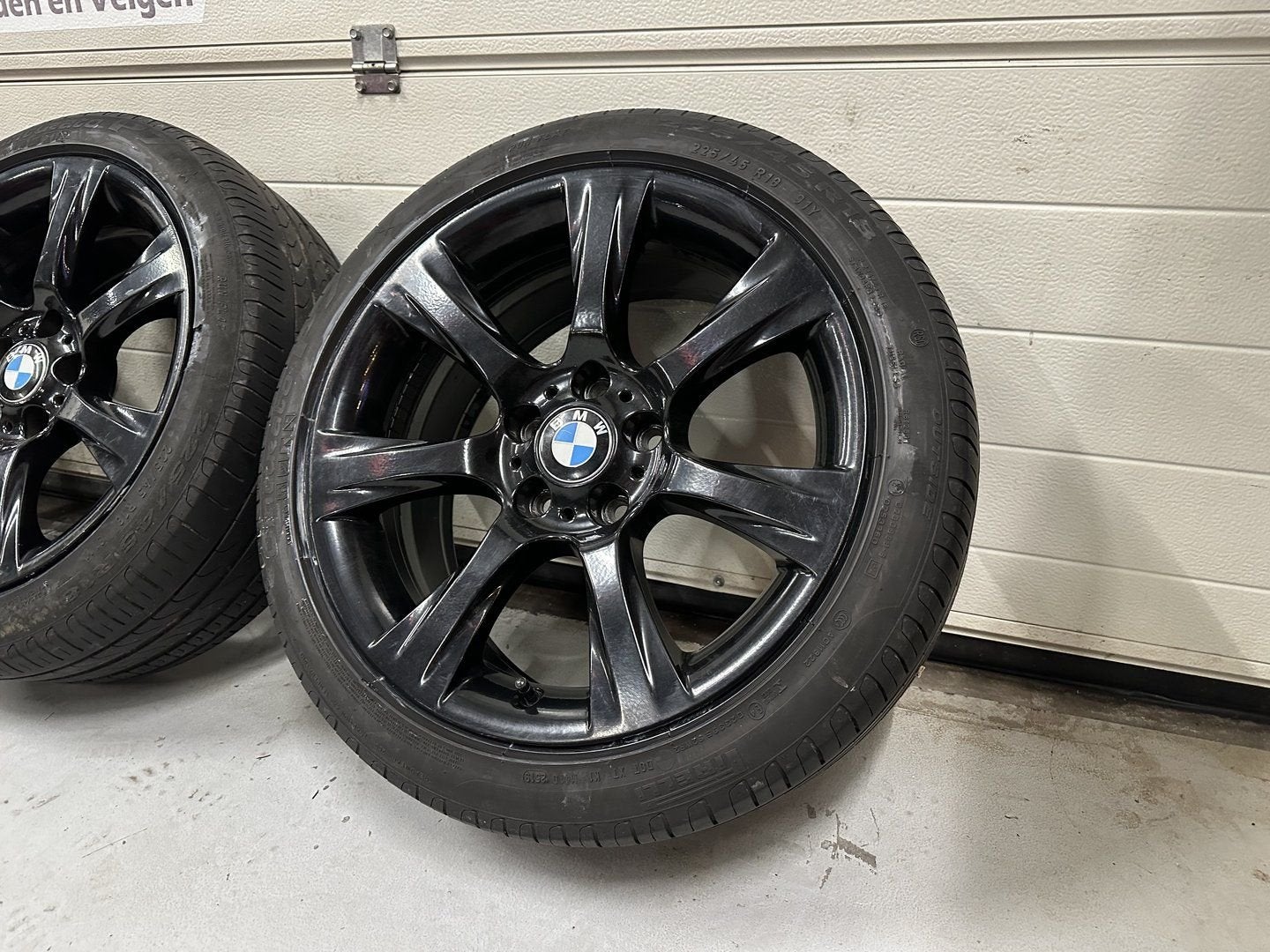 18inch Originele BMW Black Style 396 Velgen! A-Merk Banden!, 18 inch, Gebruikt, -, -