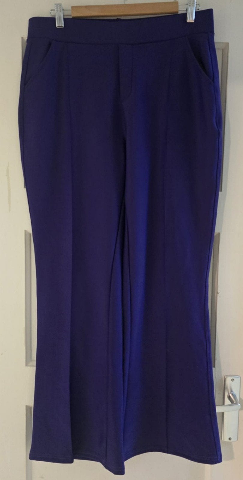 Paarse soepele broek - Maat 5XL/6XL, Paars, Maat 46/48 (XL) of groter, Ophalen of Verzenden, Zo goed als nieuw