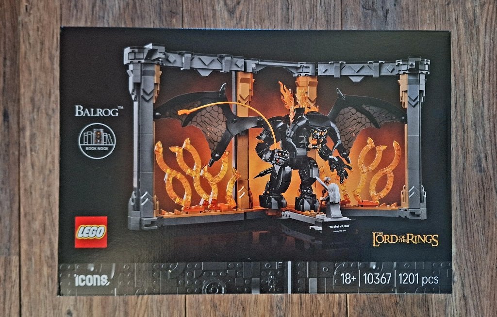 LEGO Icons boekensteun Lord of the Rings Balrog 10367|NIEUW|, Nieuw, Ophalen of Verzenden, Icons, Complete set