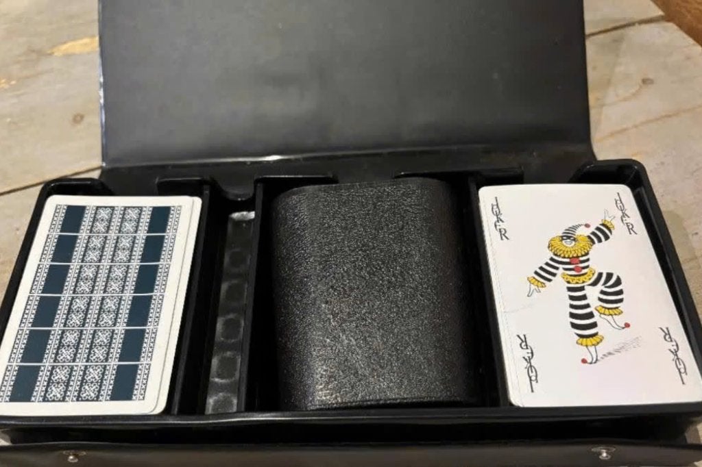 Poker en Bridgespel in handige opbergetui, Ophalen, Gebruikt, Speelkaart(en)