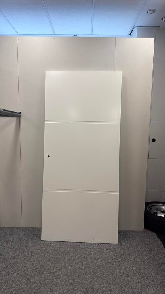 Mp 318 witte opdekdeur Links 211,5/93cm, Ophalen, Zo goed als nieuw, Binnendeur, 200 tot 215 cm