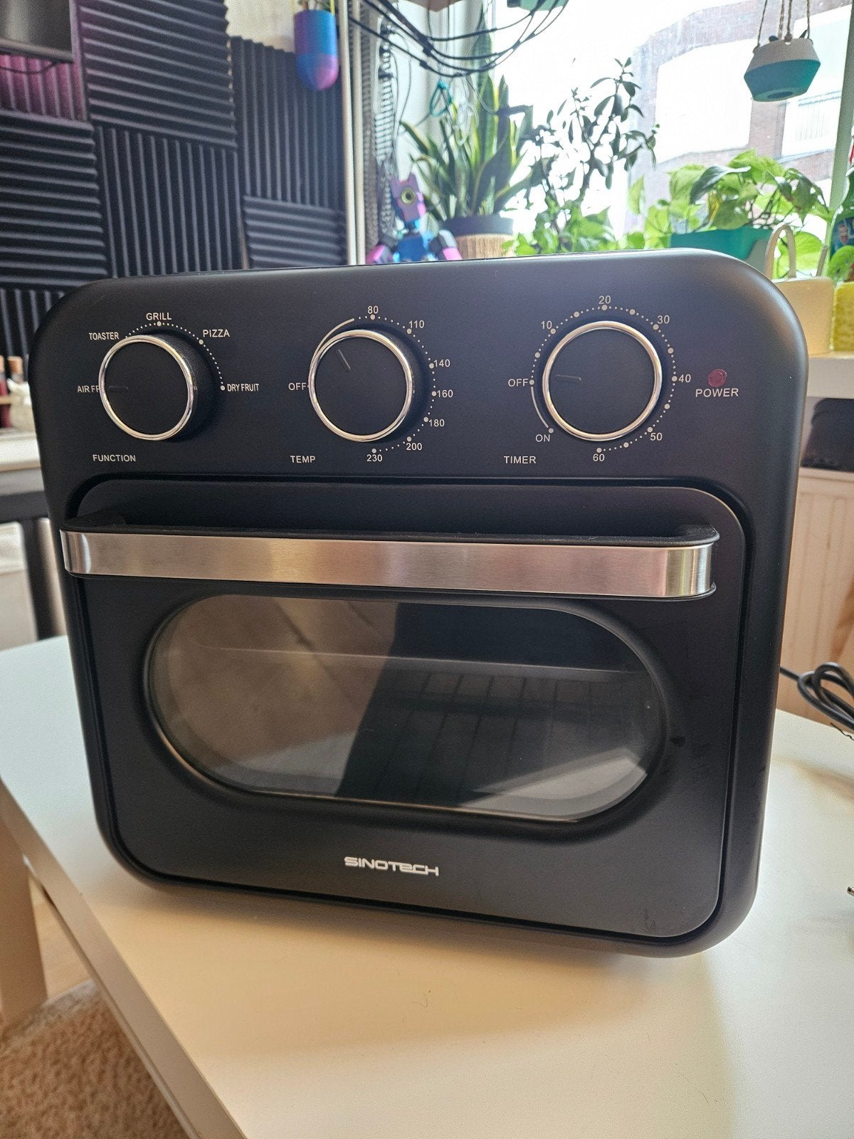 Sino Tech 5-in-1 Multifunctionele Oven/Airfryer - Zwart, Witgoed en Apparatuur, 45 tot 50 cm, Overige merken, Hete lucht, Ophalen of Verzenden