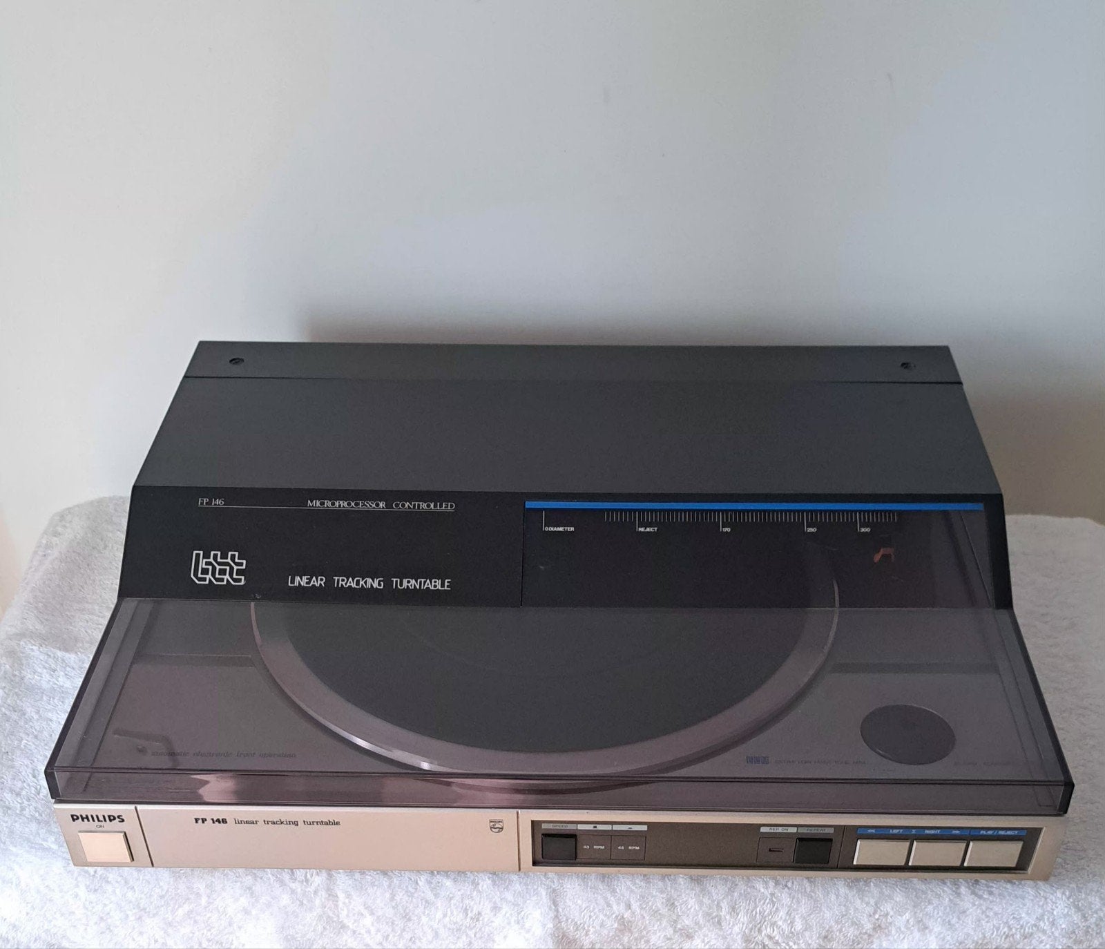 Philips FP 146 Linear Tracking Platenspeler - Microprocessor, Audio, Tv en Foto, Platenspelers, Philips, Automatisch, Ophalen of Verzenden