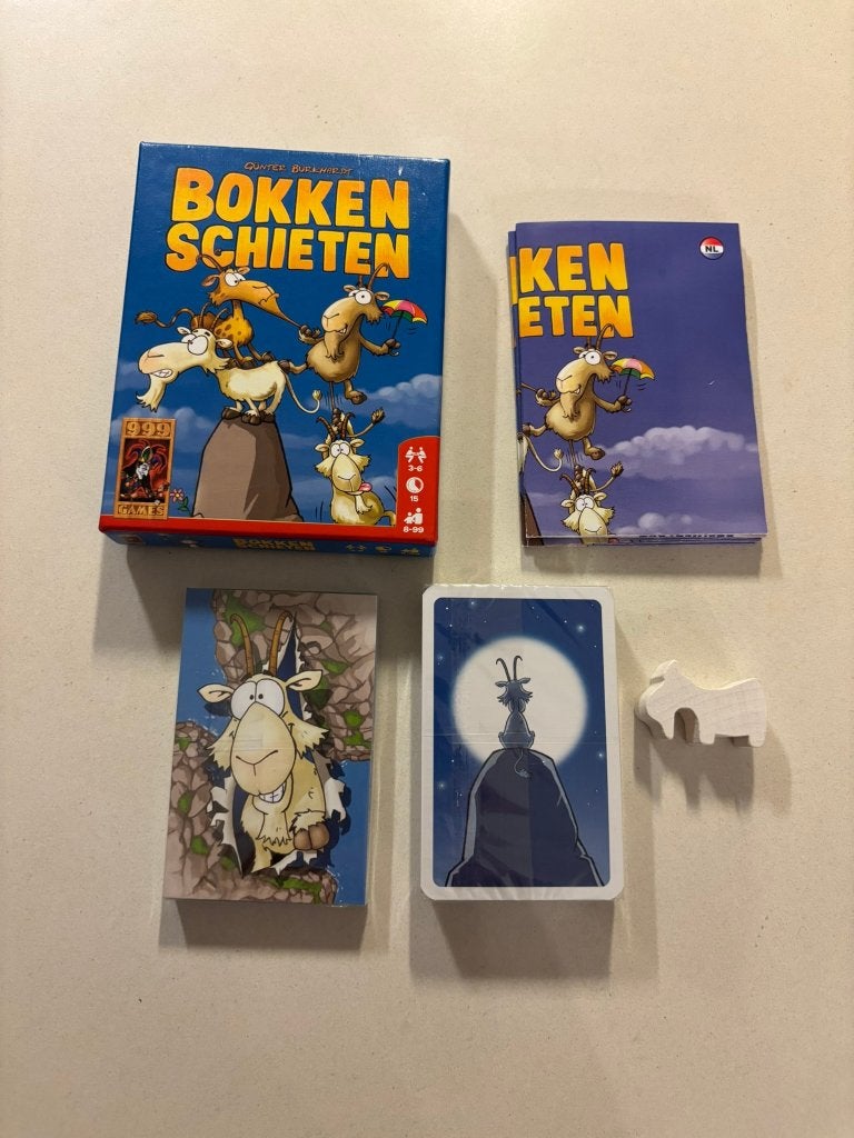 999 games bokken schieten. Snel kaartspel bokken schieten!, Een of twee spelers, Ophalen of Verzenden, Zo goed als nieuw, 999 Games