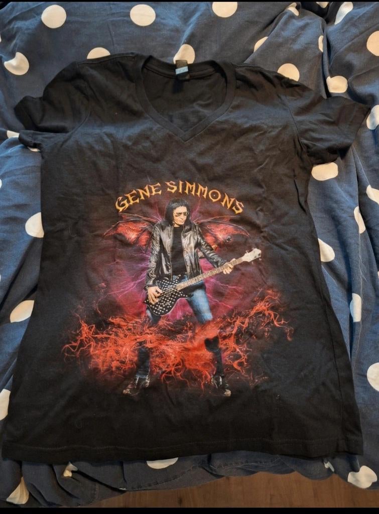 Zwart Gene Simmons T-shirt maat s/m, Ophalen of Verzenden