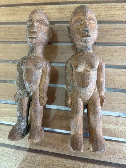 2 Houten Beeldjes, Antiek en Kunst, Ophalen of Verzenden