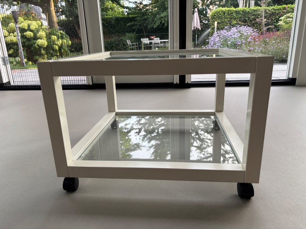 Salontafel, Huis en Inrichting, Tafels | Salontafels, Ophalen, Gebruikt, 100 tot 150 cm, Glas