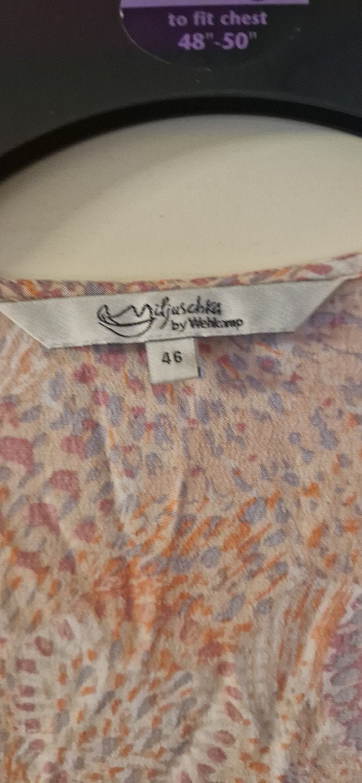 Miljuschka jurk maat 46, Kleding | Dames, Ophalen of Verzenden, Zo goed als nieuw, Maat 46/48 (XL) of groter, Onder de knie