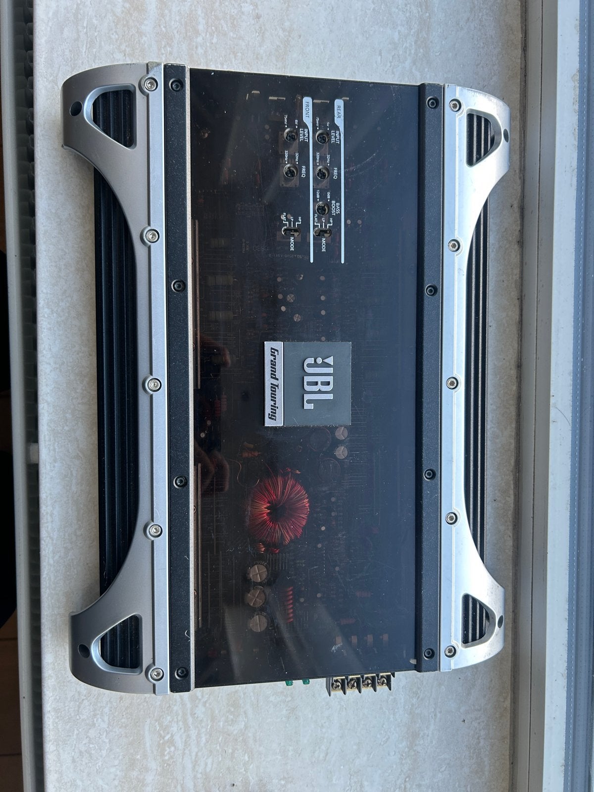 JBL Grand Touring GTO 75.4 4-kanaals versterker, 120 watt of meer, Ophalen, Overige merken, Gebruikt