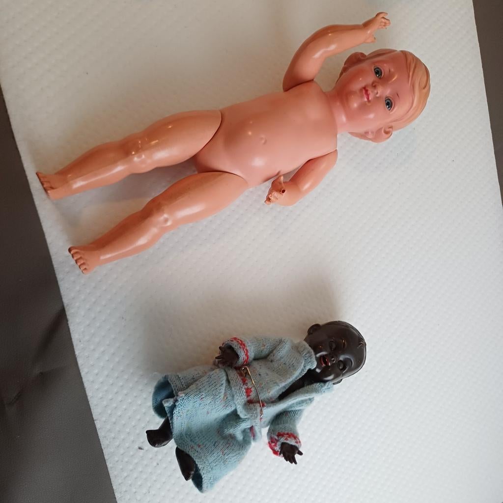 2 antieke poppen 60 jaar oud?, Antiek en Kunst, Ophalen of Verzenden