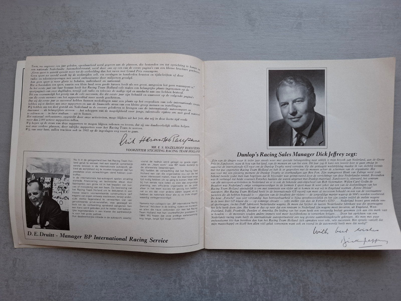 Racing Team Holland Magazine nummer 1 / november 1964, Ophalen of Verzenden, Gelezen, Overige merken