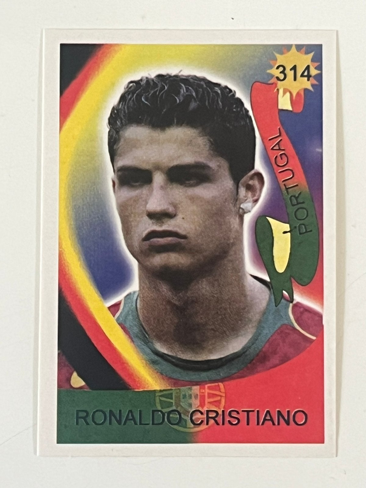 Cristiano Ronaldo Rookie Sticker 2006 Reyauca Venezuela #314, Verzenden, Zo goed als nieuw, Buitenlandse clubs, Poster, Plaatje of Sticker
