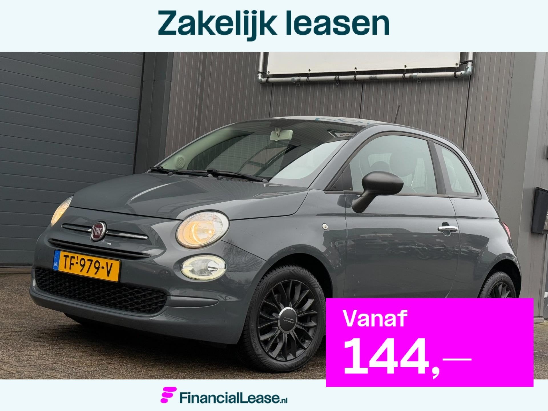 Fiat 500 0.9 TwinAir Turbo Popstar | LED | 15'' LMV | NAP, Voorwielaandrijving, Stof, Gebruikt, 905 kg