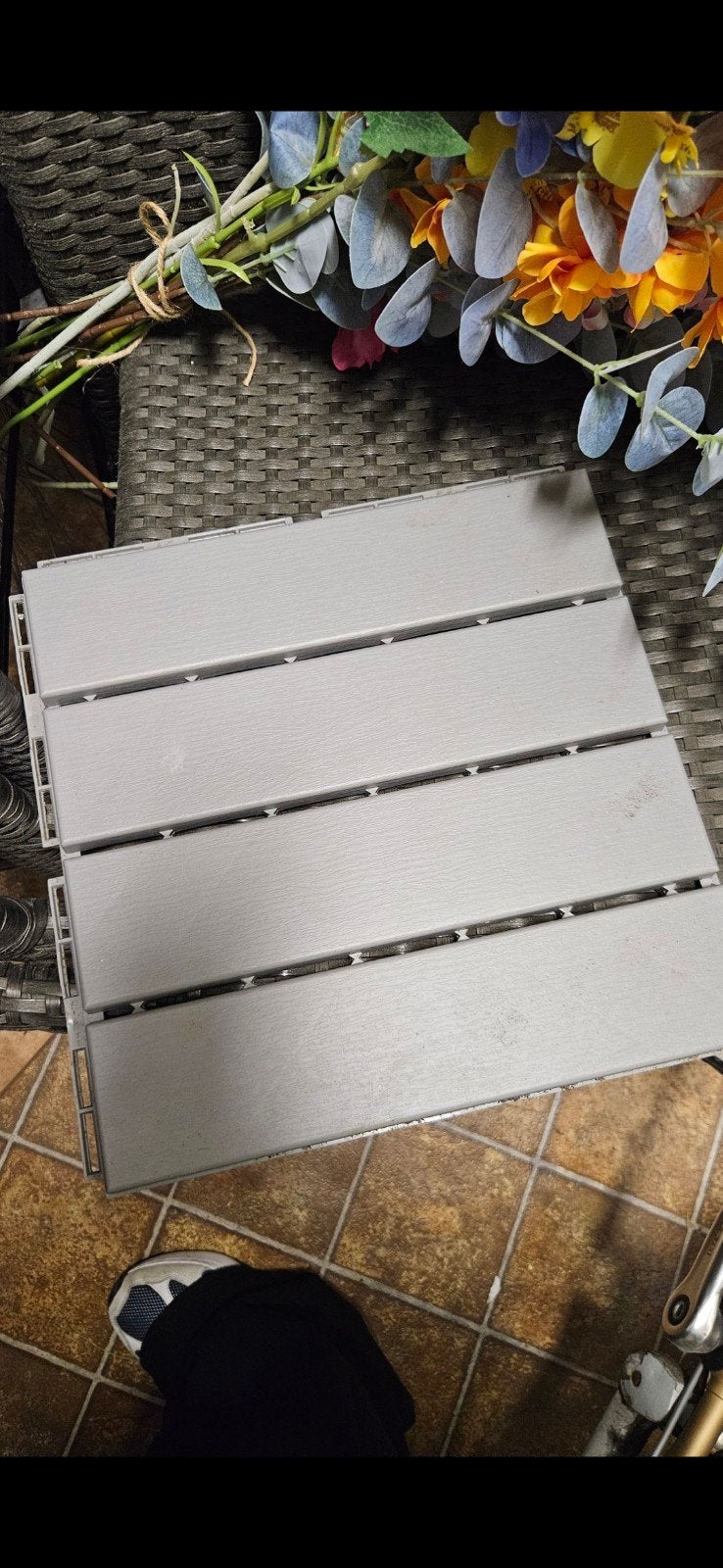 IKEA Runnen Vlondertegels Lichtgrijs (30 stuks), Tuin en Terras, Ophalen, Gebruikt, Kunststof