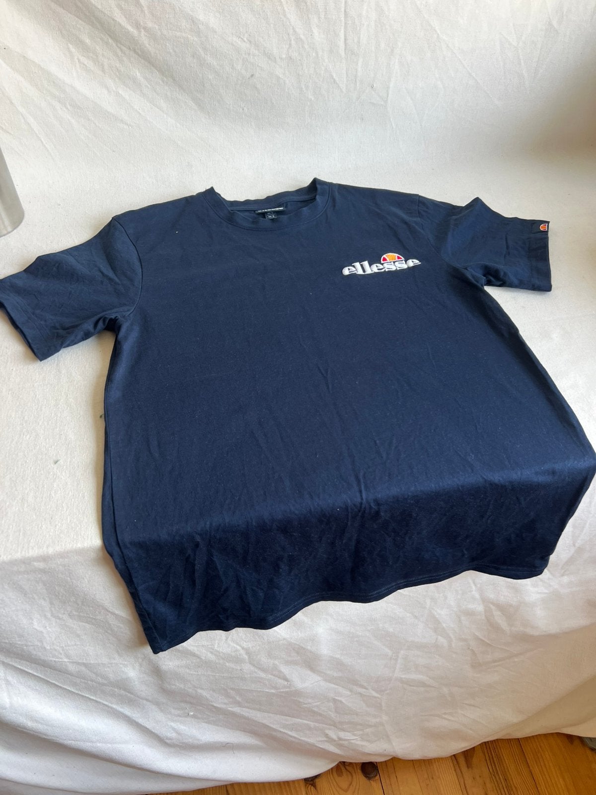 Ellesse heren t-shirt donker blauw maat S zgan, Ophalen of Verzenden, Zo goed als nieuw, Maat 48/50 (M), Blauw