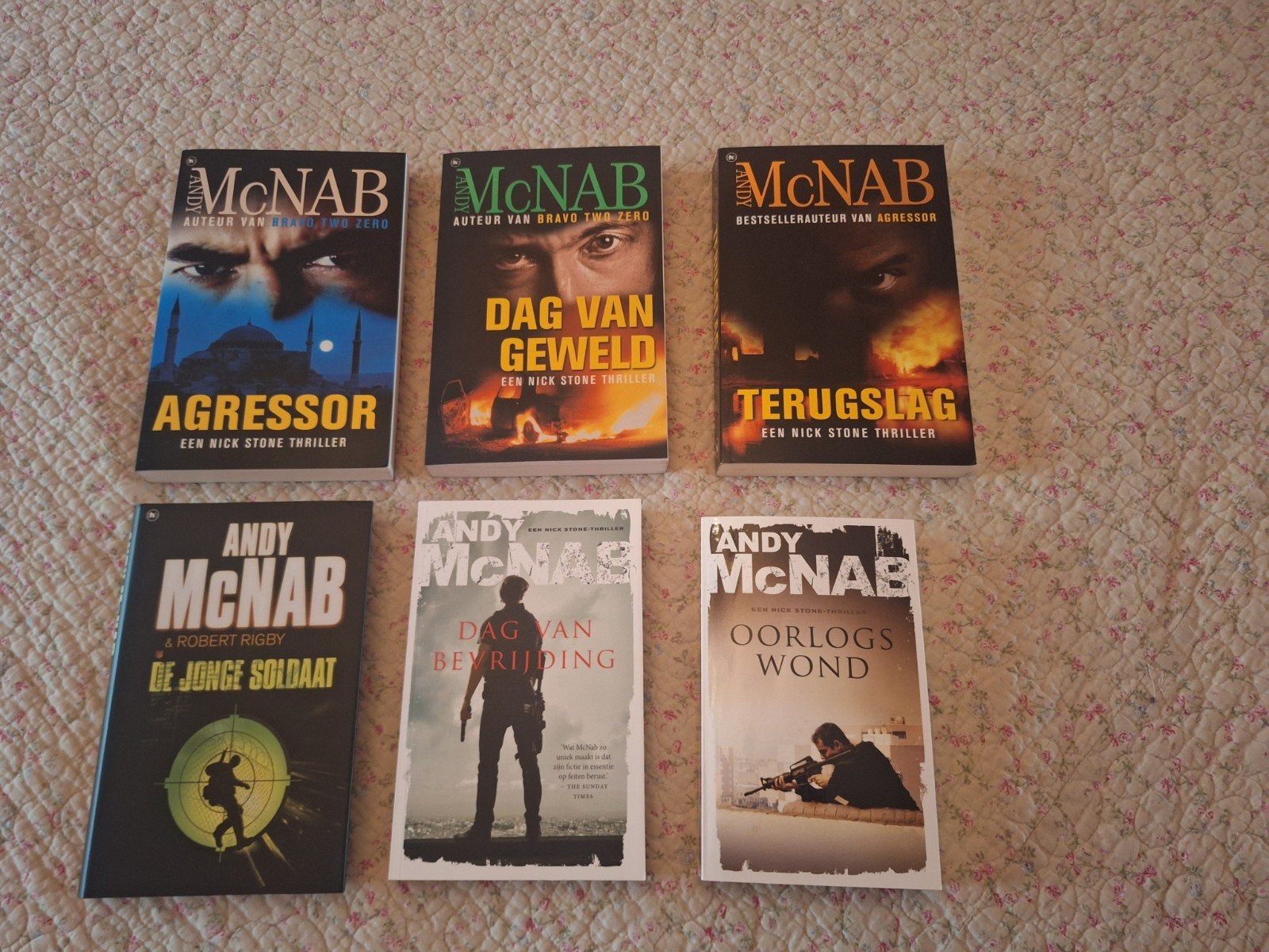 Andy McNab 6 boeken thrillers, Boeken, Ophalen of Verzenden