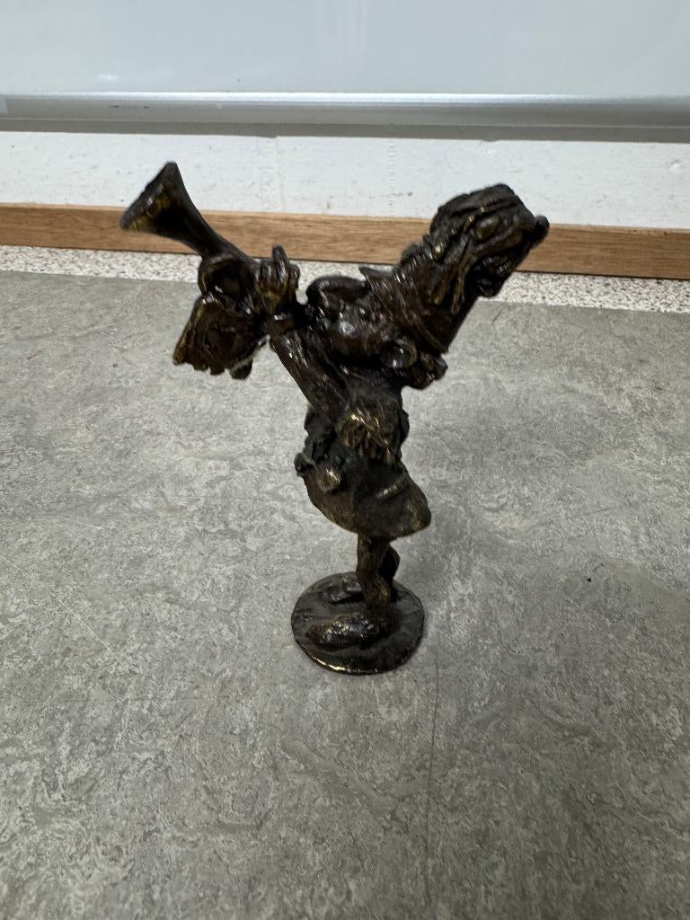 Bronzen beeldje, Ophalen, Minder dan 20 cm, Brons, Beeld