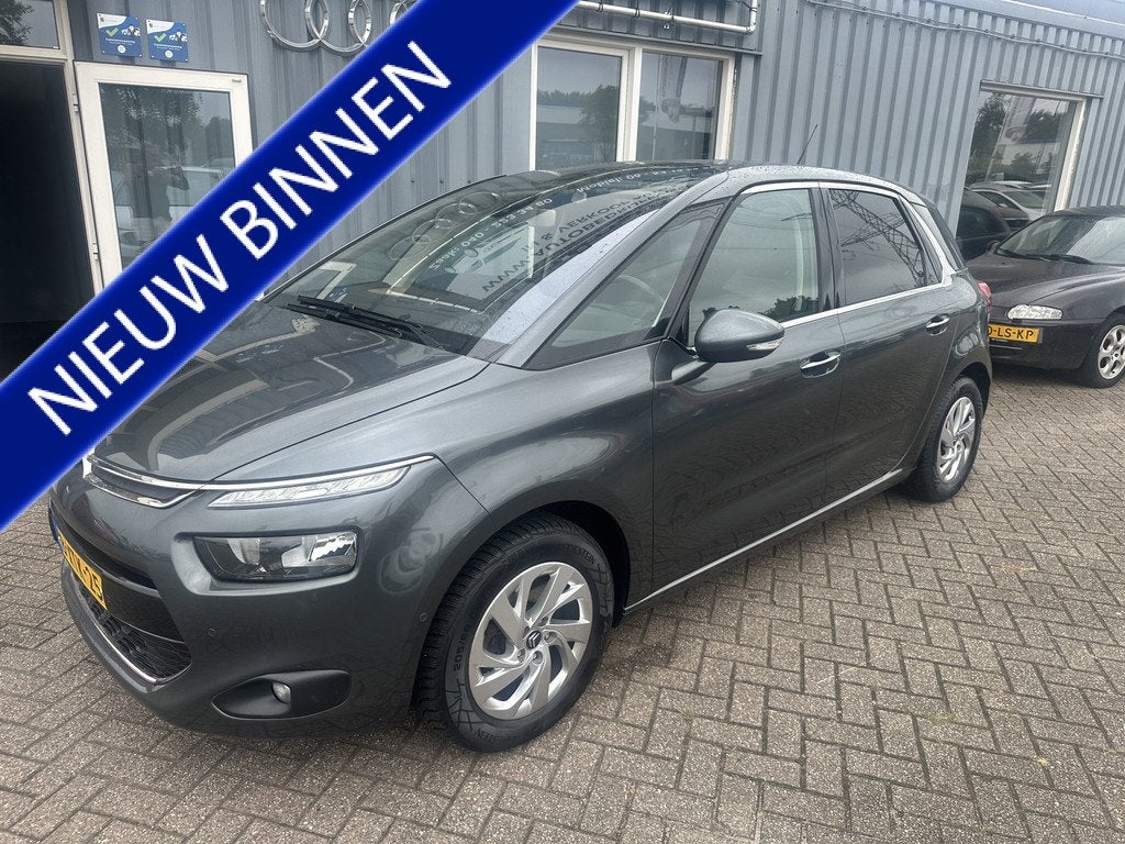 Citroën C4 Picasso 1.6 e-THP Intensive (bj 2014, automaat), Auto's, Citroën, Gebruikt, 4 cilinders, Leder en Stof, C4 (Grand) Picasso