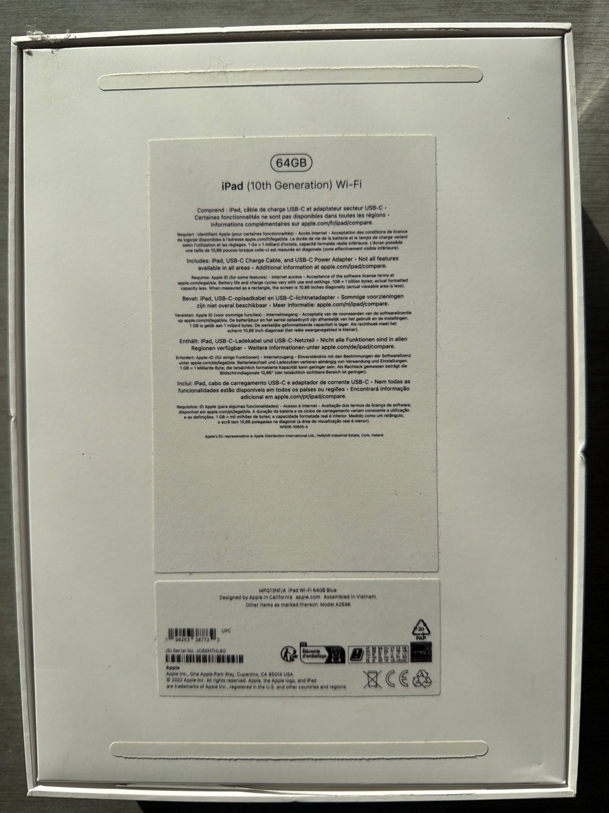 Apple iPad (10e generatie) 64GB Wi-Fi Blauw + Apple Pencil, Computers en Software, 10 inch, Ophalen of Verzenden, Zo goed als nieuw