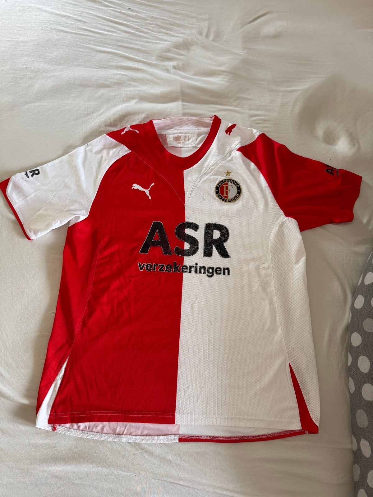 Feyenoord thuisshirt ASR verzekeringen maat M, Maat 48/50 (M), Ophalen of Verzenden, Voetbal, Gedragen