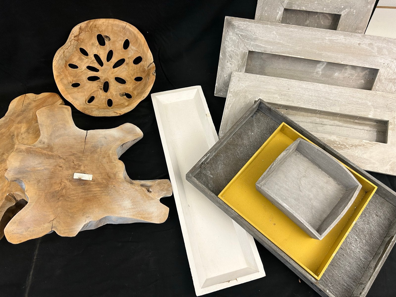 Diverse decoratie: hout, riet en glas - Ongebruikt, Ophalen of Verzenden, Nieuw, Hout