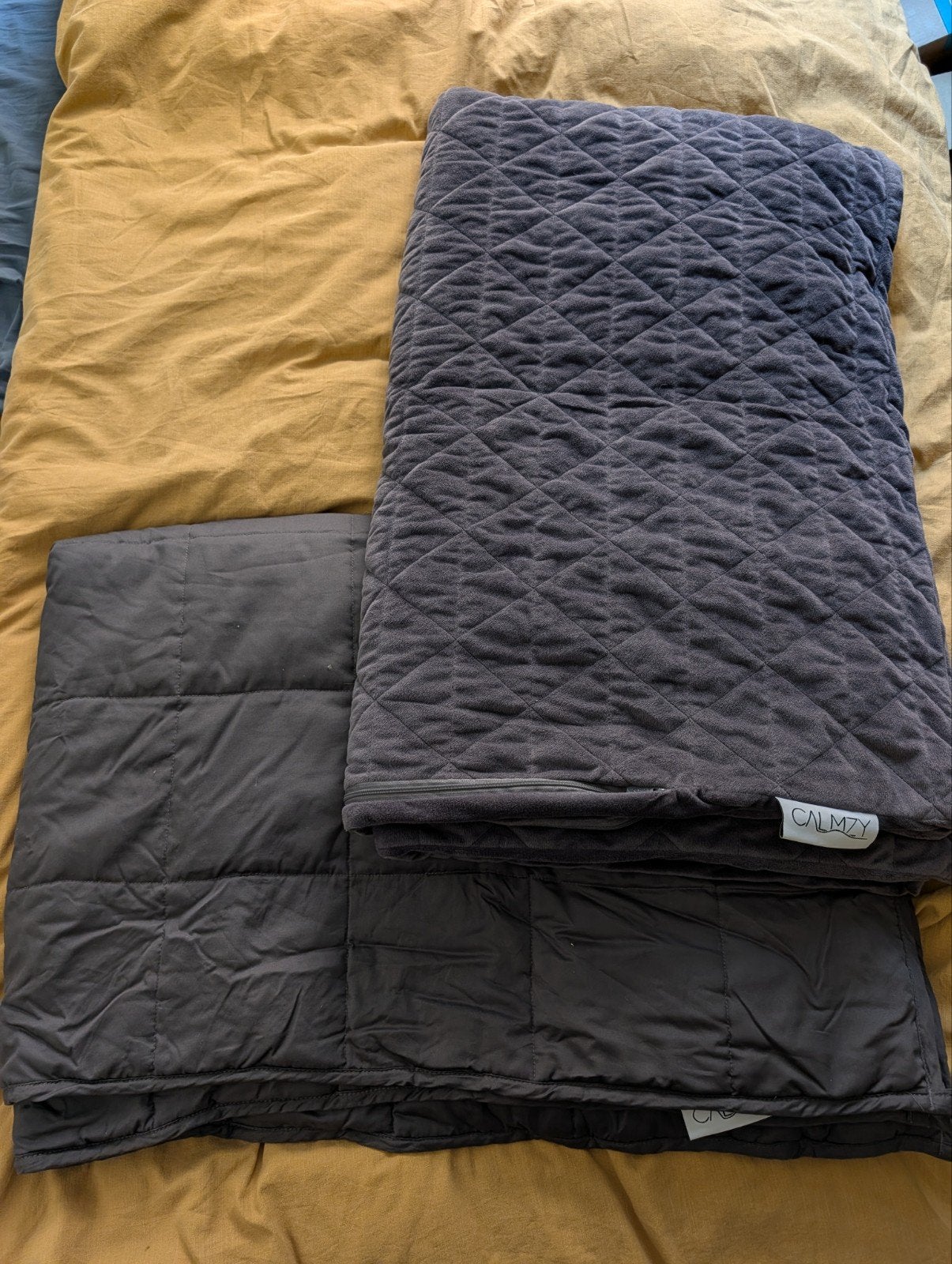 Calmzy Zwaartedeken 8kg met Hoes - Zo goed als nieuw, Ophalen, Eenpersoons, Overige merken, Polyester