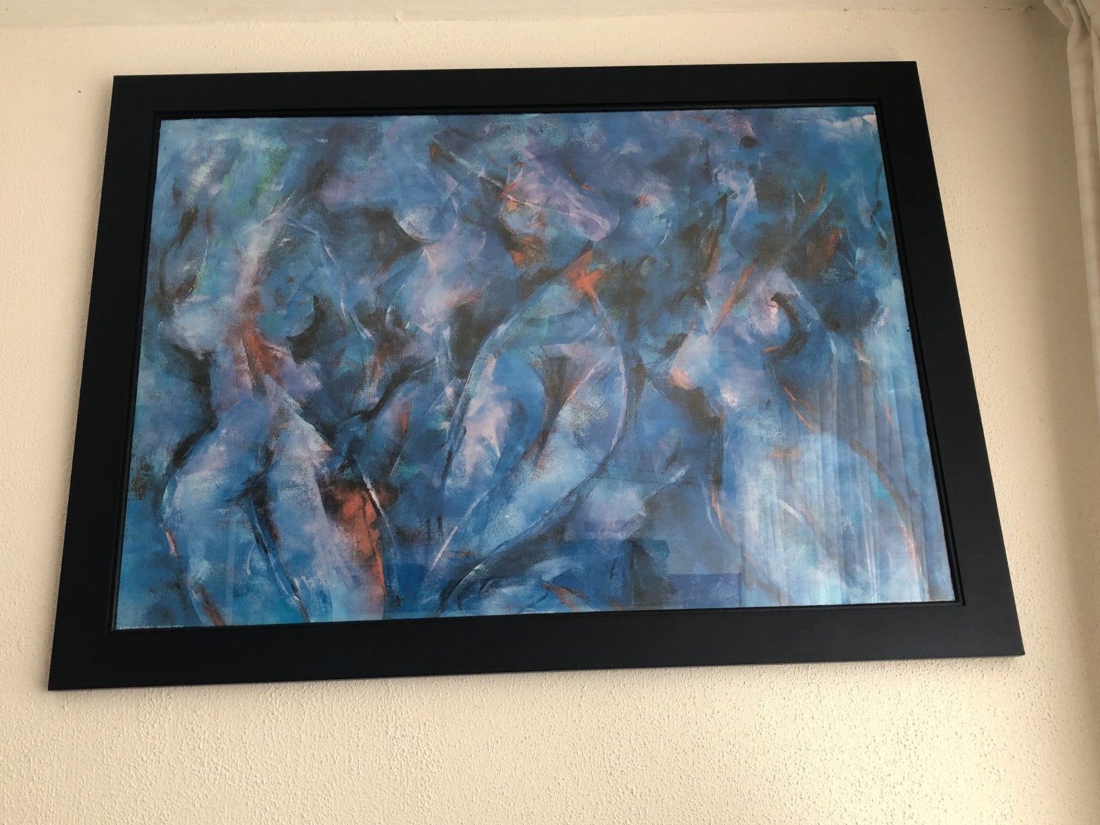 Schilderij achter glas, Ophalen