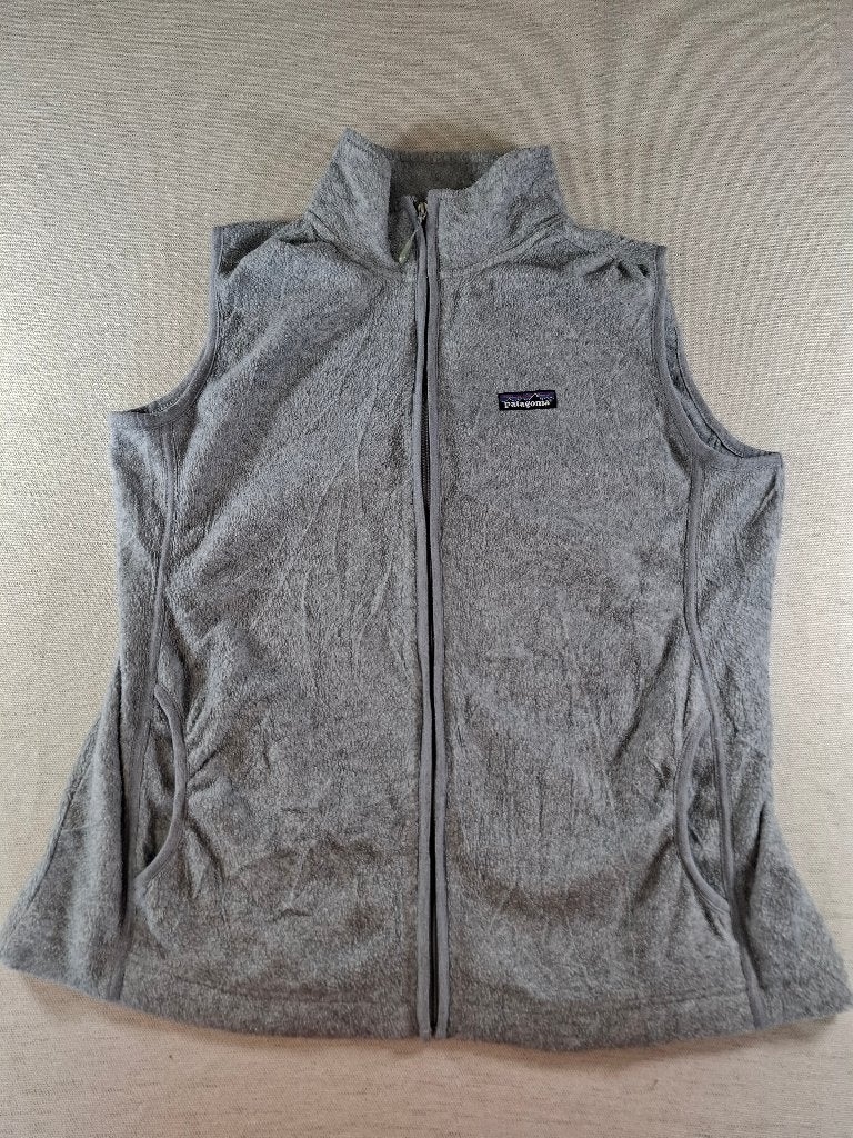 Patagonia fleecevest – grijs, maat L voor dames, Verzenden, Maat 42/44 (L), Patagonia, Zo goed als nieuw