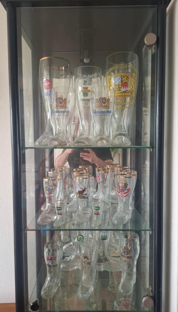 Unieke collectie bierlaarzen - diverse merken, Verzamelen, Biermerken, Ophalen, Gebruikt, Glas of Glazen, Overige merken
