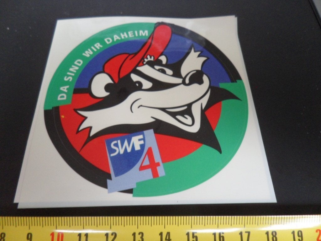 sticker Da sind wir daheim  SWF 4  *, Ophalen of Verzenden, Zo goed als nieuw