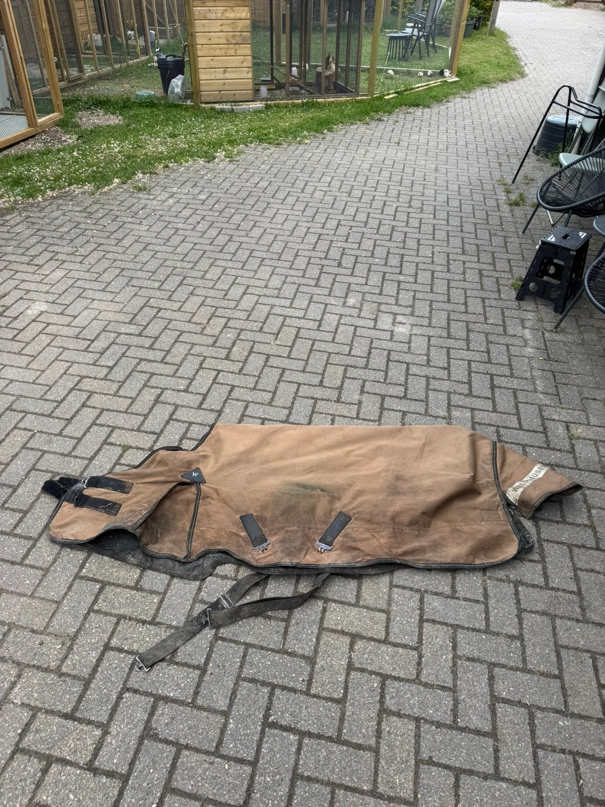 Waldhausen regendeken maat 165, 100 g, Gebruikt, Overige merken, Ophalen of Verzenden