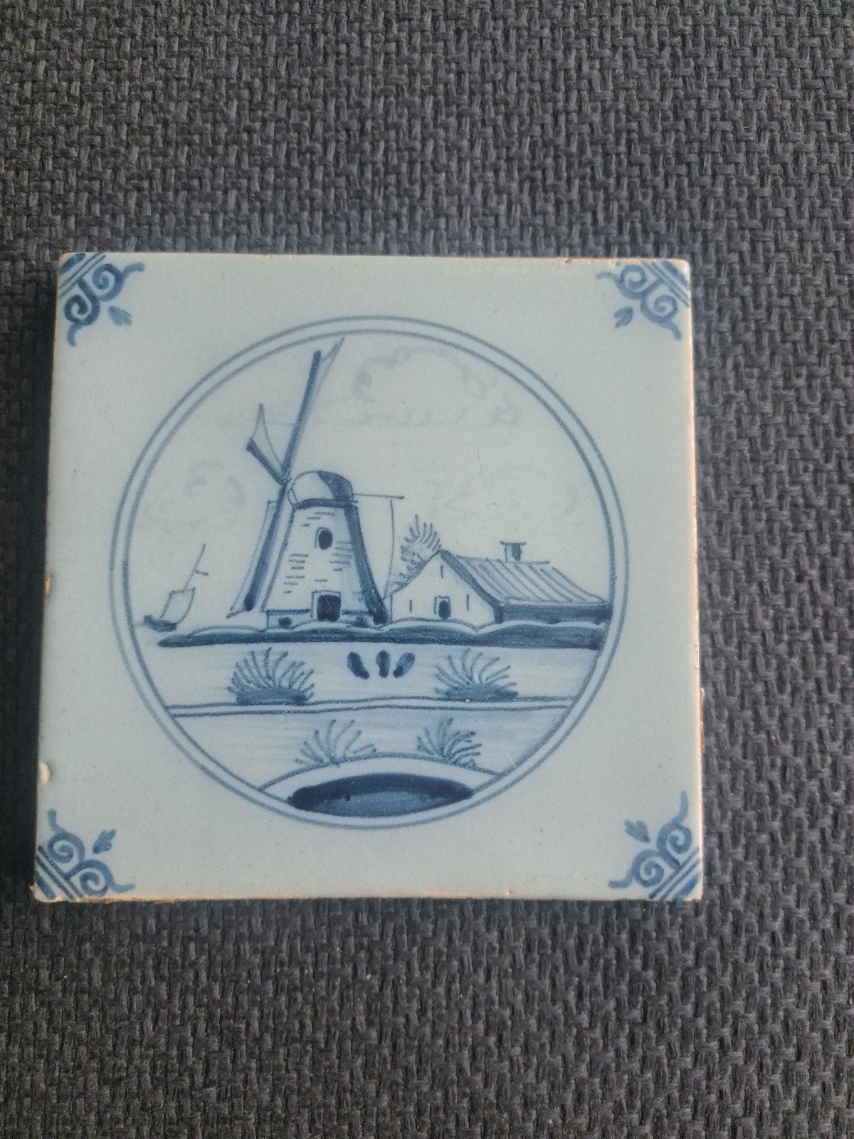 Tichelaar makkum tegel "landschap", Ophalen of Verzenden