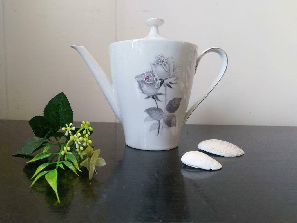 Kronester Bavaria Black Rose  Koffiepot / Theepot Porselein, Overige merken, Vintage, Ophalen of Verzenden, Zo goed als nieuw