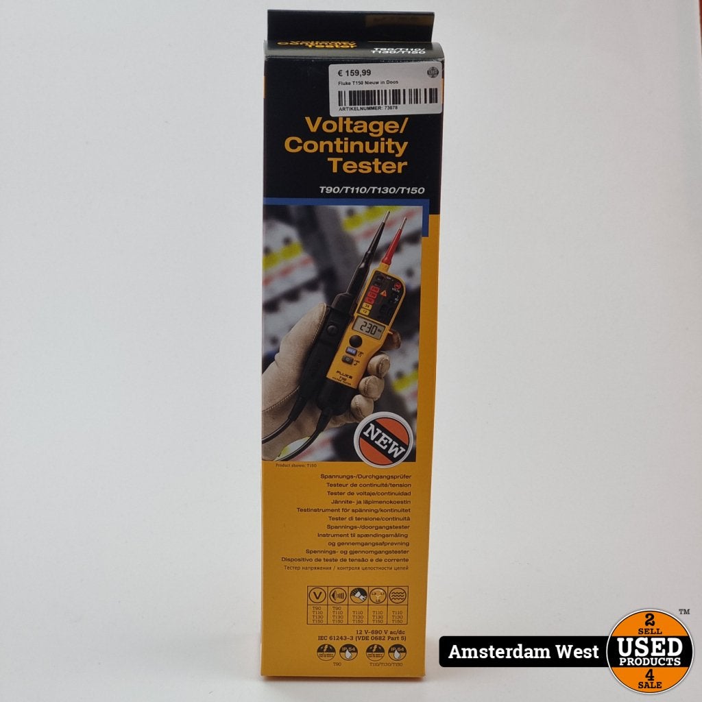 Fluke T150 Spanningtester LCD 12V-690V | Nieuw in doos, Fluke, Gebruikt, https://www.fluke.com/nl-nl/ondersteuning/contact, 6920 Seaway Blvd, Everett, WA 98203, Verenigde Staten