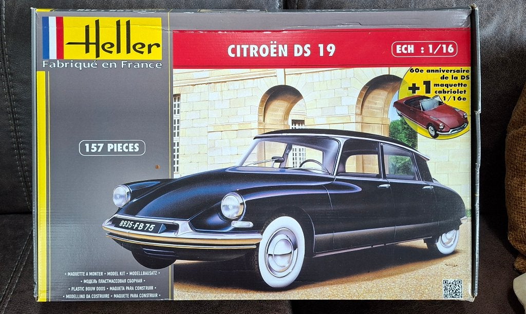 Heller Citroën DS 19 1:16 – 60th Anniv (Berline & Cabrio), Auto, Groter dan 1:32, Ophalen of Verzenden, Zo goed als nieuw