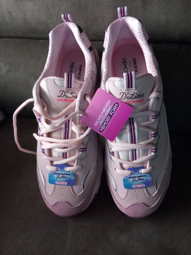 Nieuwe Skechers D'Lites sneakers roze - Maat 40, Skechers, Nieuw, Ophalen of Verzenden, Sneakers of Gympen