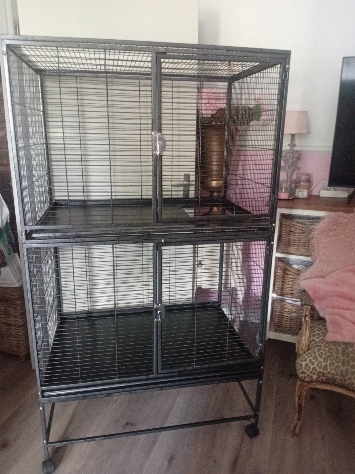 Kooi voor ratten, fretten of chinchilla's, Ophalen, Kooi, Gebruikt, 90 cm of meer