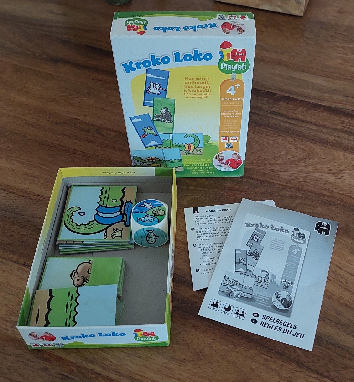 Kroko Loko Memospel, Een of twee spelers, Ophalen of Verzenden, Zo goed als nieuw, Playlab