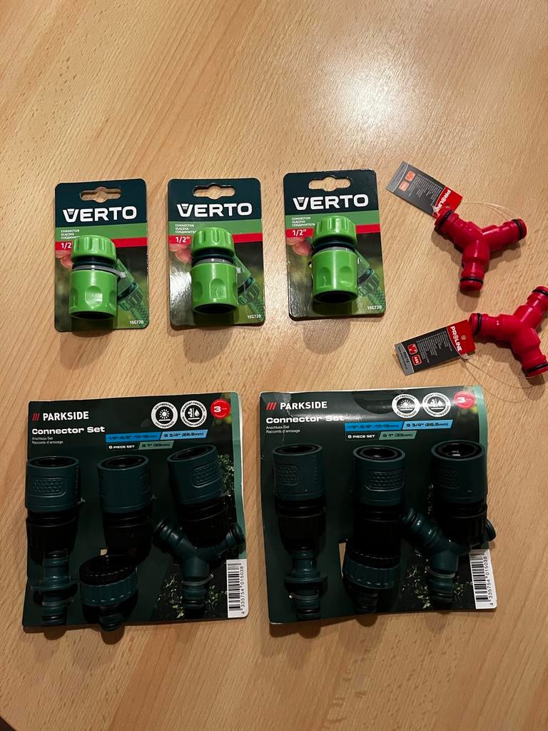 Nieuwe Tuinslang Koppelingen en Splitters Set, Ophalen of Verzenden, Nieuw, Tuinslangkoppeling