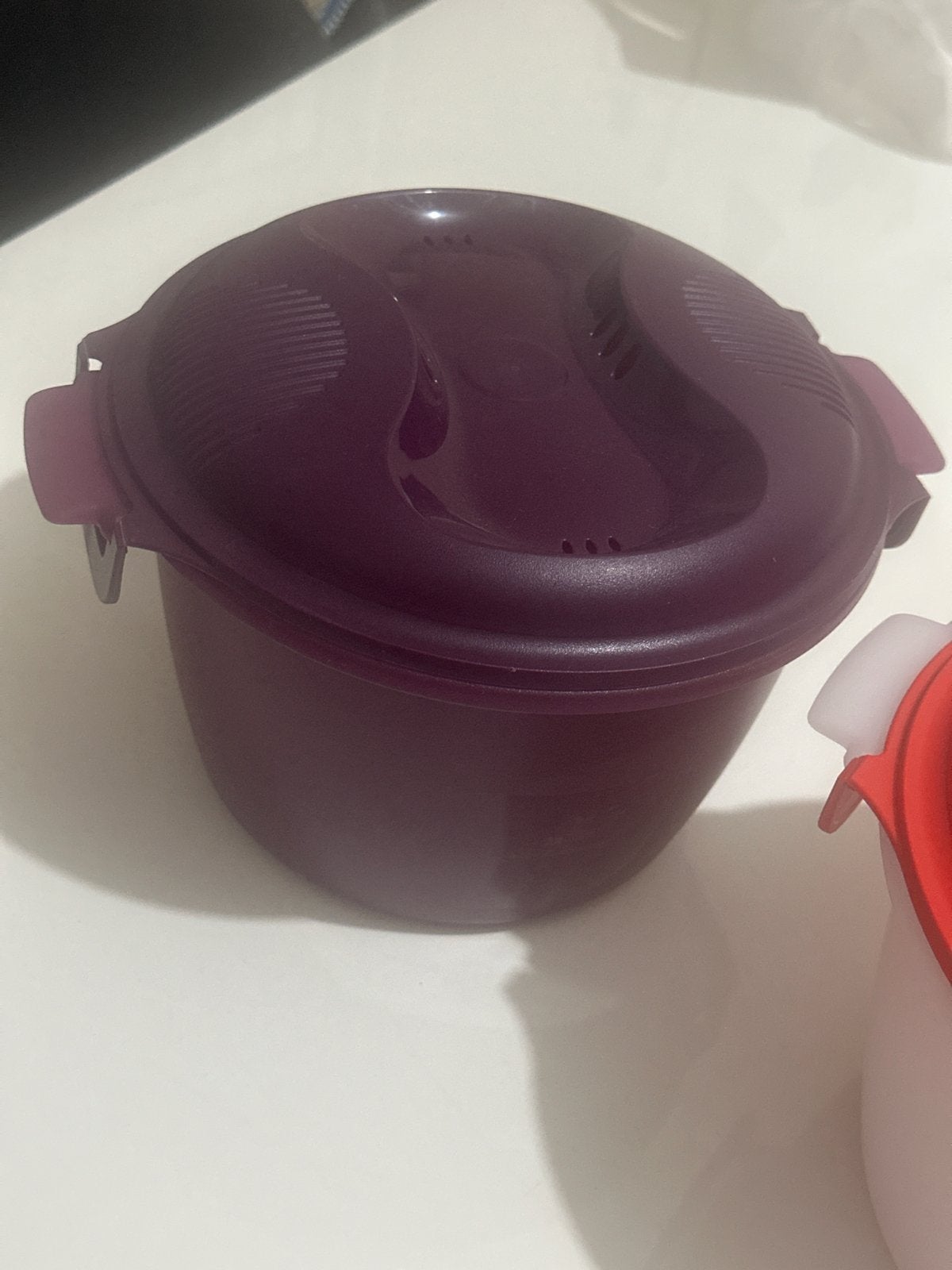 Tupperware Rijstmaker Rijstkoker Nieuw Paars, Ophalen of Verzenden, Nieuw, Paars, Overige typen