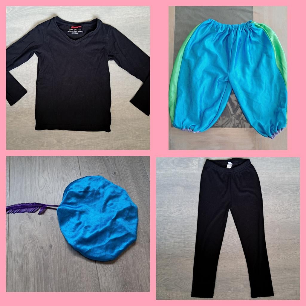 Pieten setje shirt, legging, broek muts maat 116-122-128, Ophalen of Verzenden