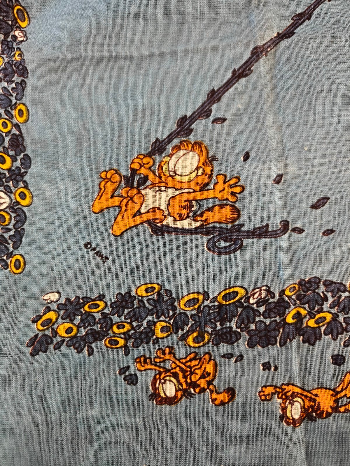 Garfield sjaal katoen, Kleding | Dames, Mutsen, Sjaals en Handschoenen, Ophalen of Verzenden, Zo goed als nieuw, Maat 46/48 (XL) of groter