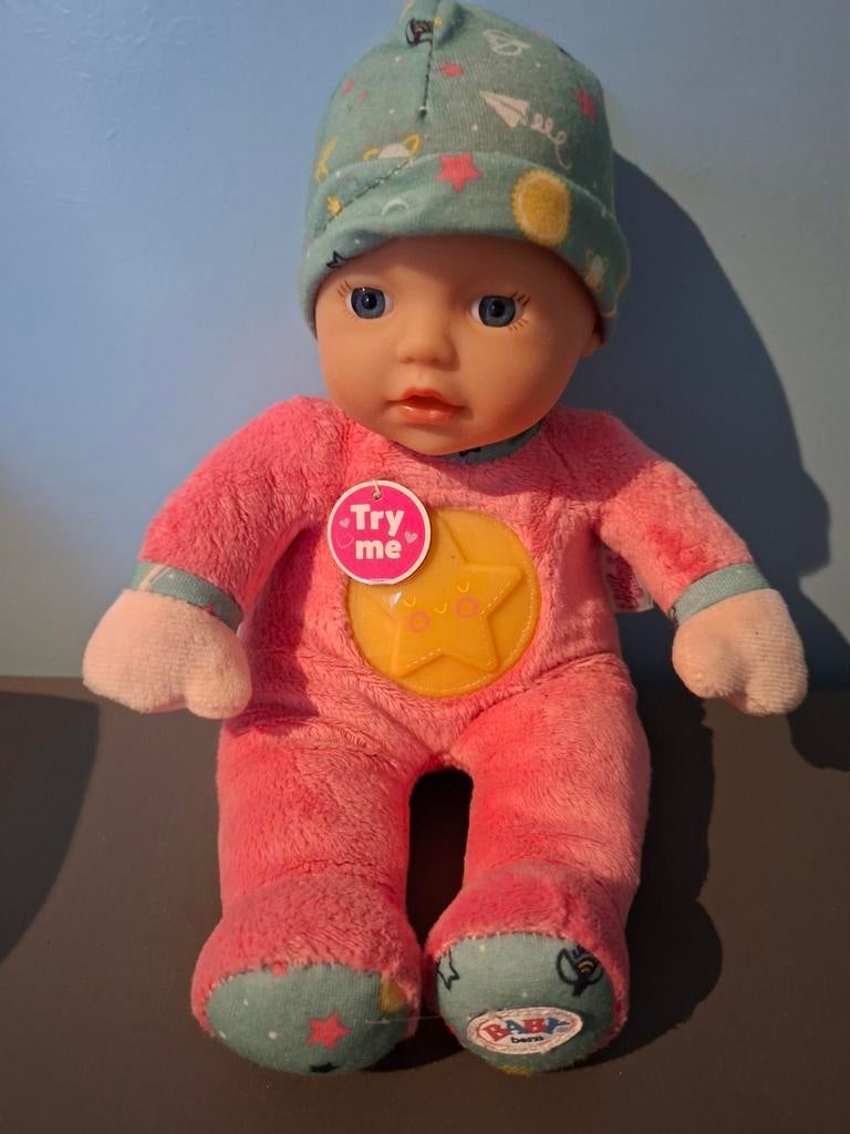 Baby Born Slaapliedje Baby Pop met Licht en Geluid, Ophalen of Verzenden, Gebruikt, Babypop
