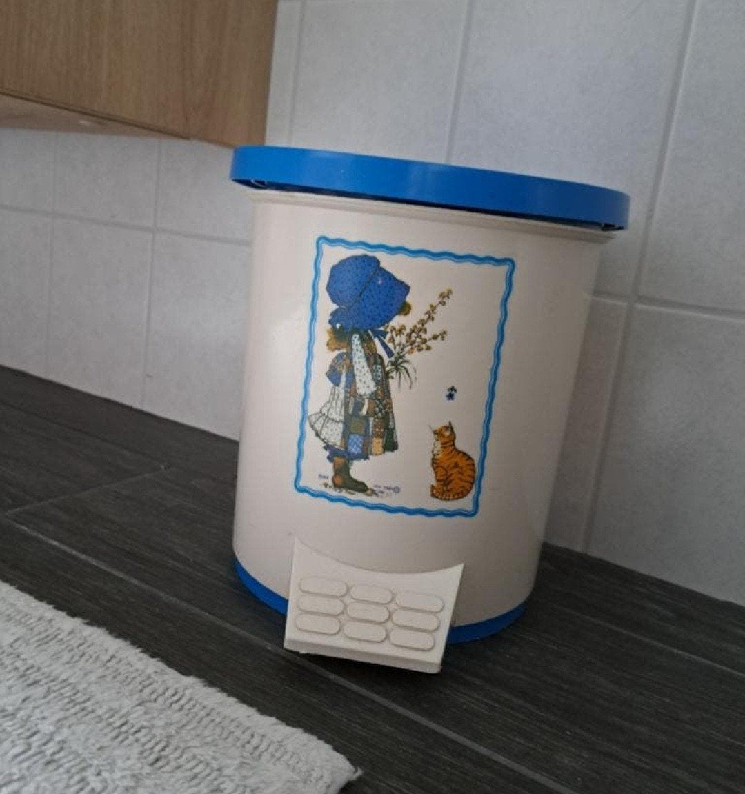 Vintage Holly Hobbie Pedaalemmer hoogte 24 cm, Ophalen of Verzenden, Gebruikt