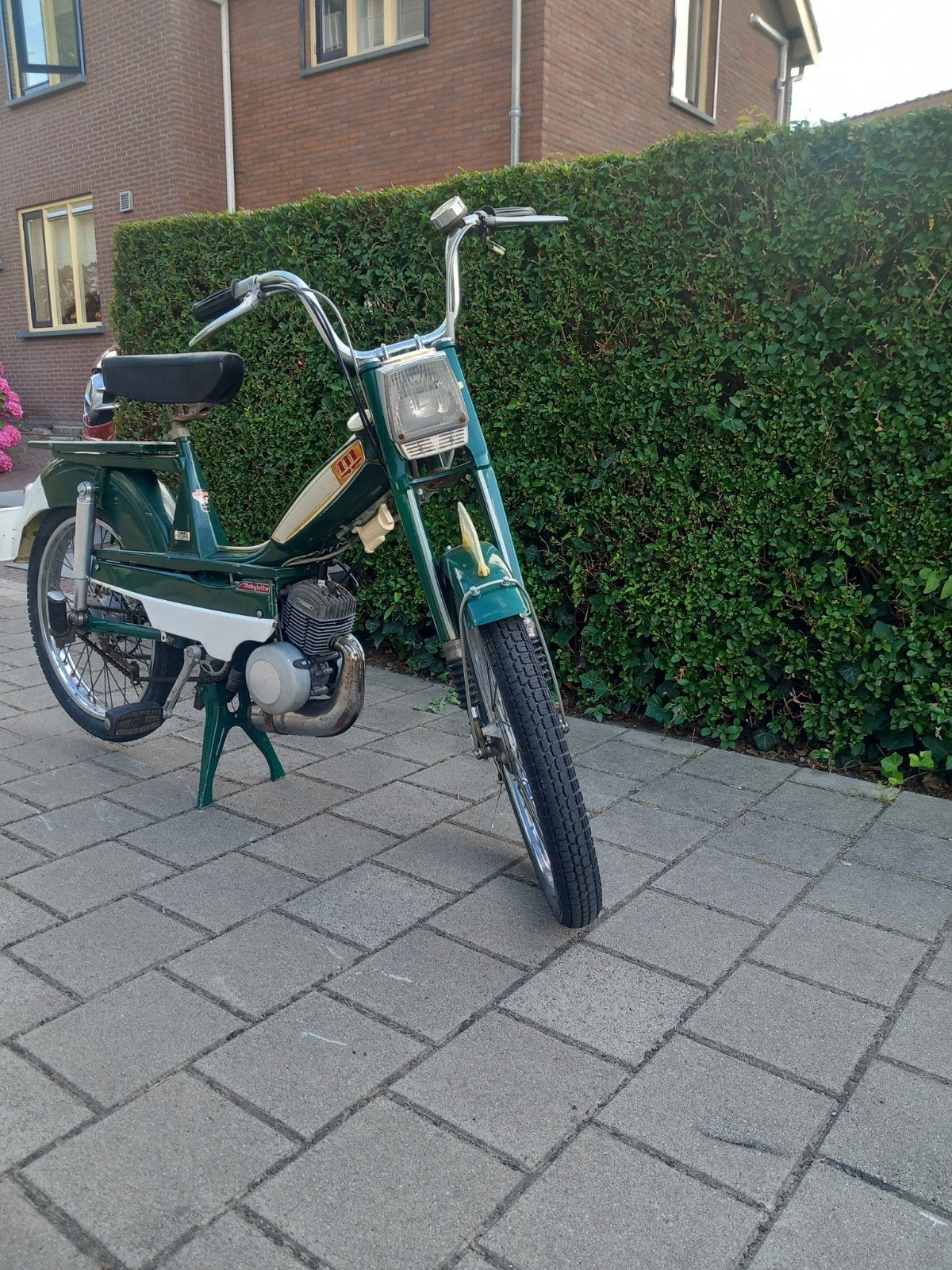 Mobylette bromfiets, klassieke groene uitvoering, Ophalen, Gebruikt, Maximaal 45 km/u, Mobylette