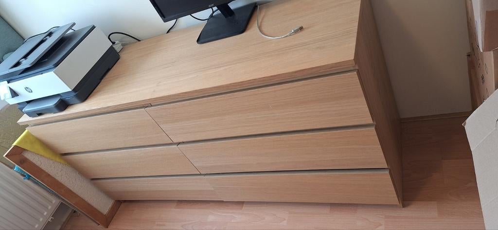 IKEA MALM ladenkast beuken 6 laden, Ophalen